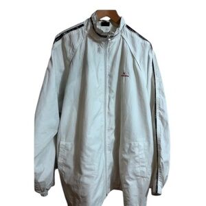 Dolce & Gabbana White Zip-Up Jacket Sz L Men
